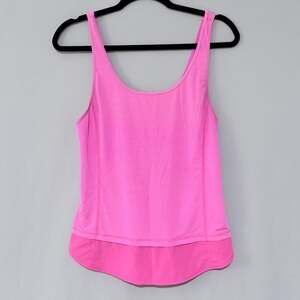 Lululemon Run Mod Moves Singlet Tank Top Raspberry Glo Size 6